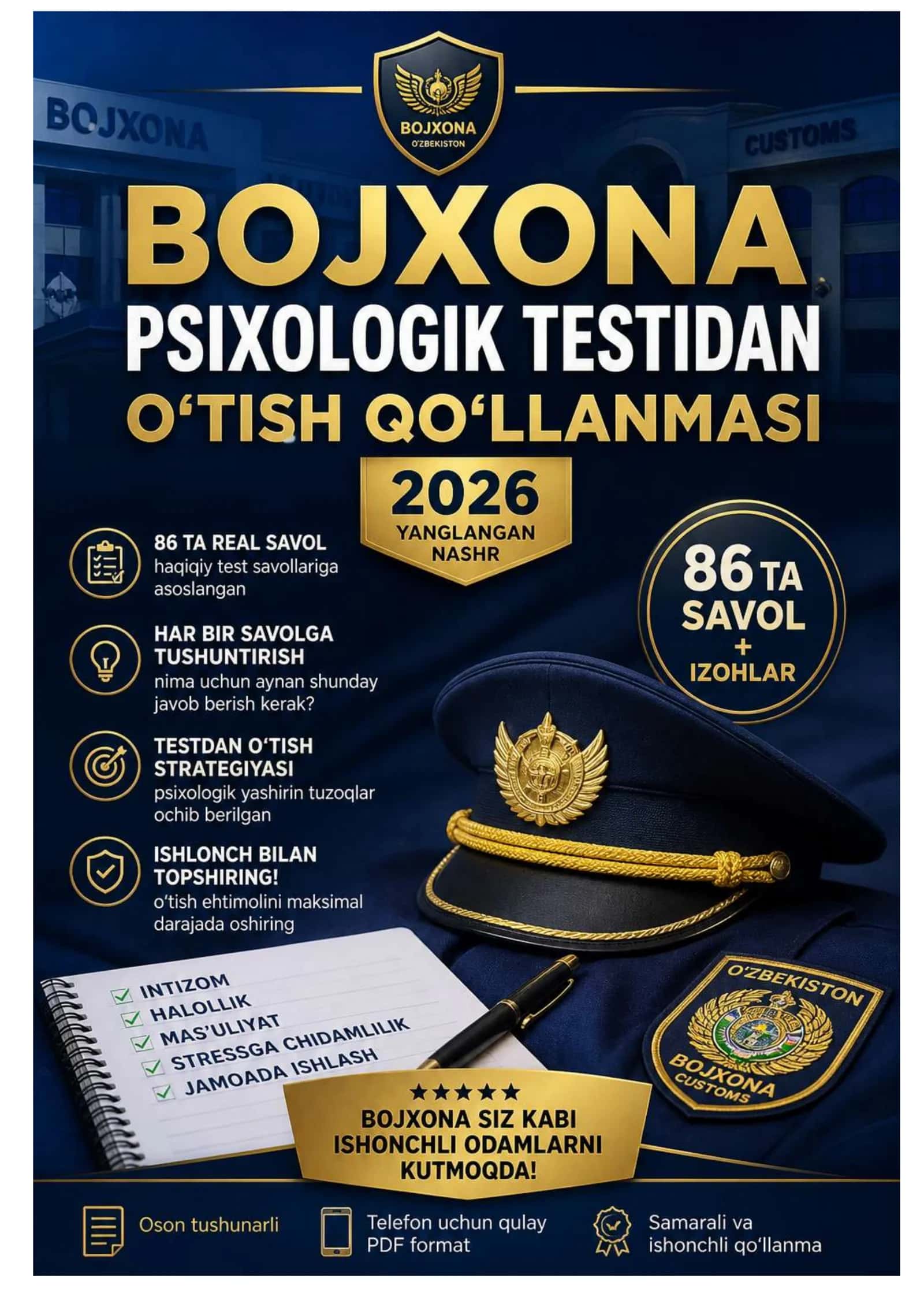 Psixologik Test Bojxona Ishlariga
