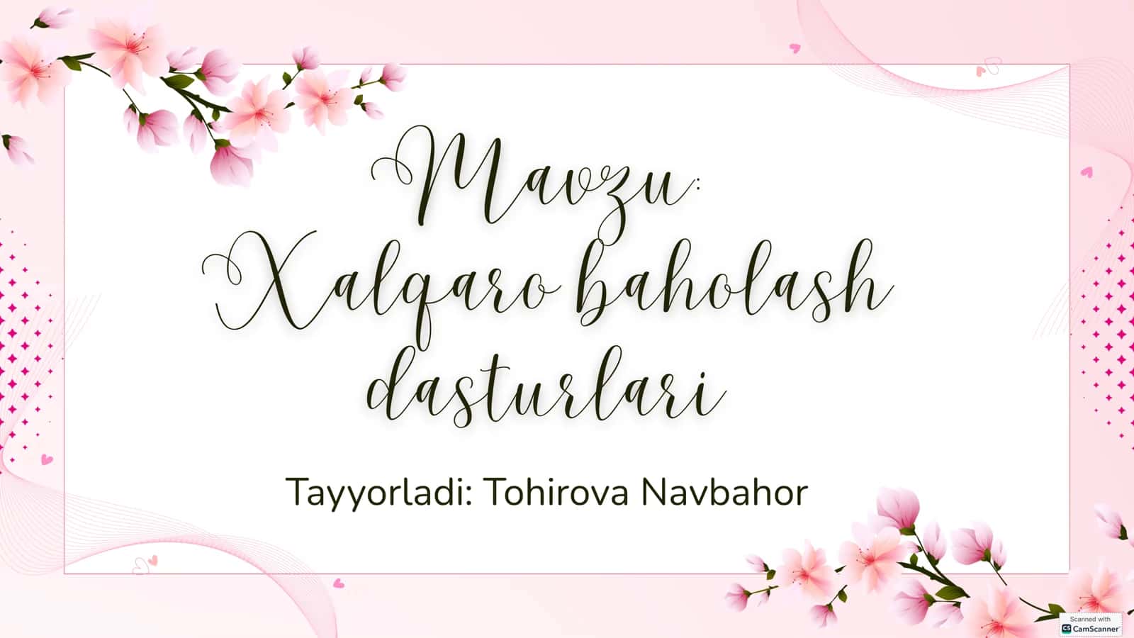 Xalqaro Baholash Dasturlari