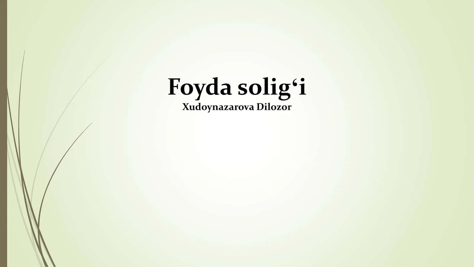 Daromad soligʻi
