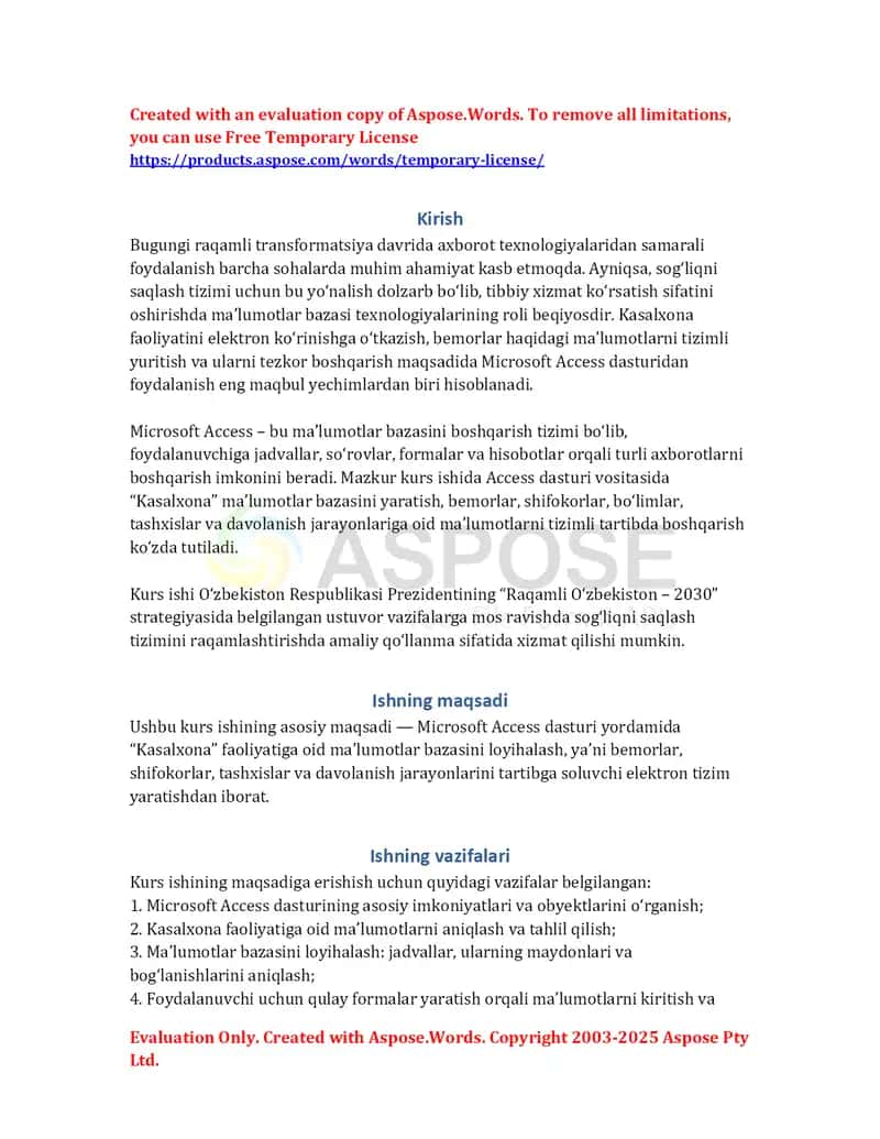 Microsoft Access