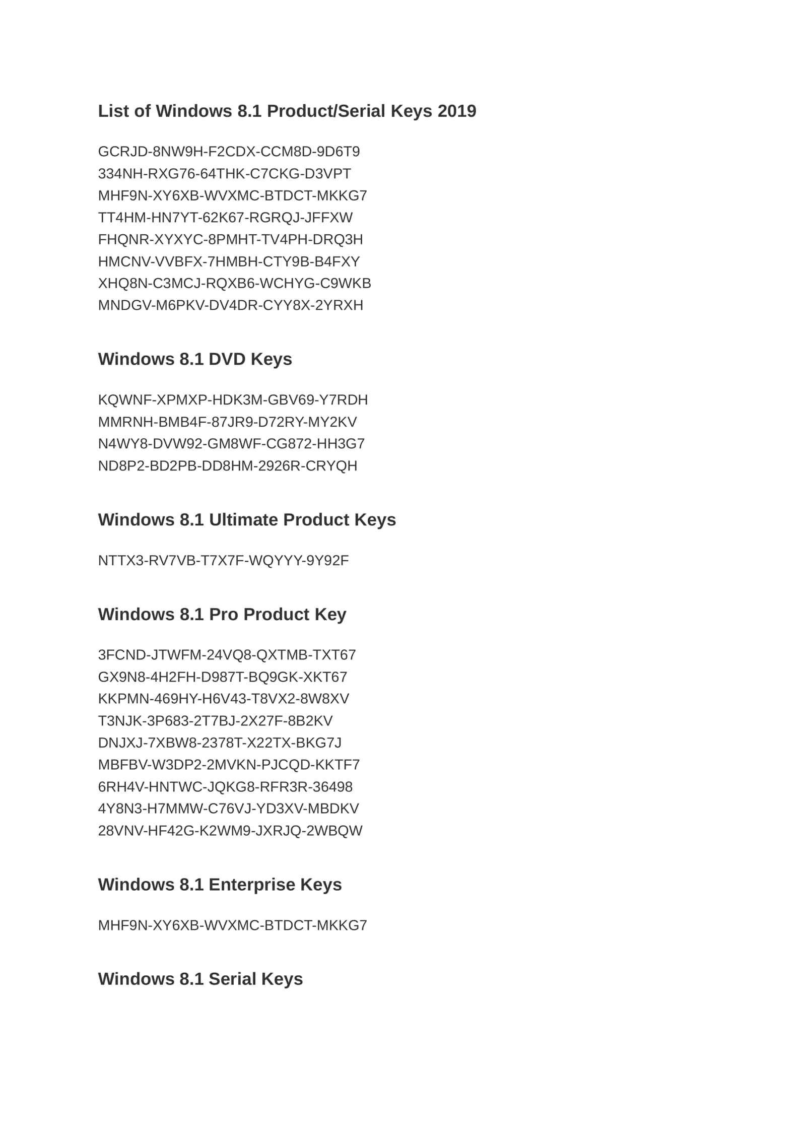 windows aktivatsiya kodlari