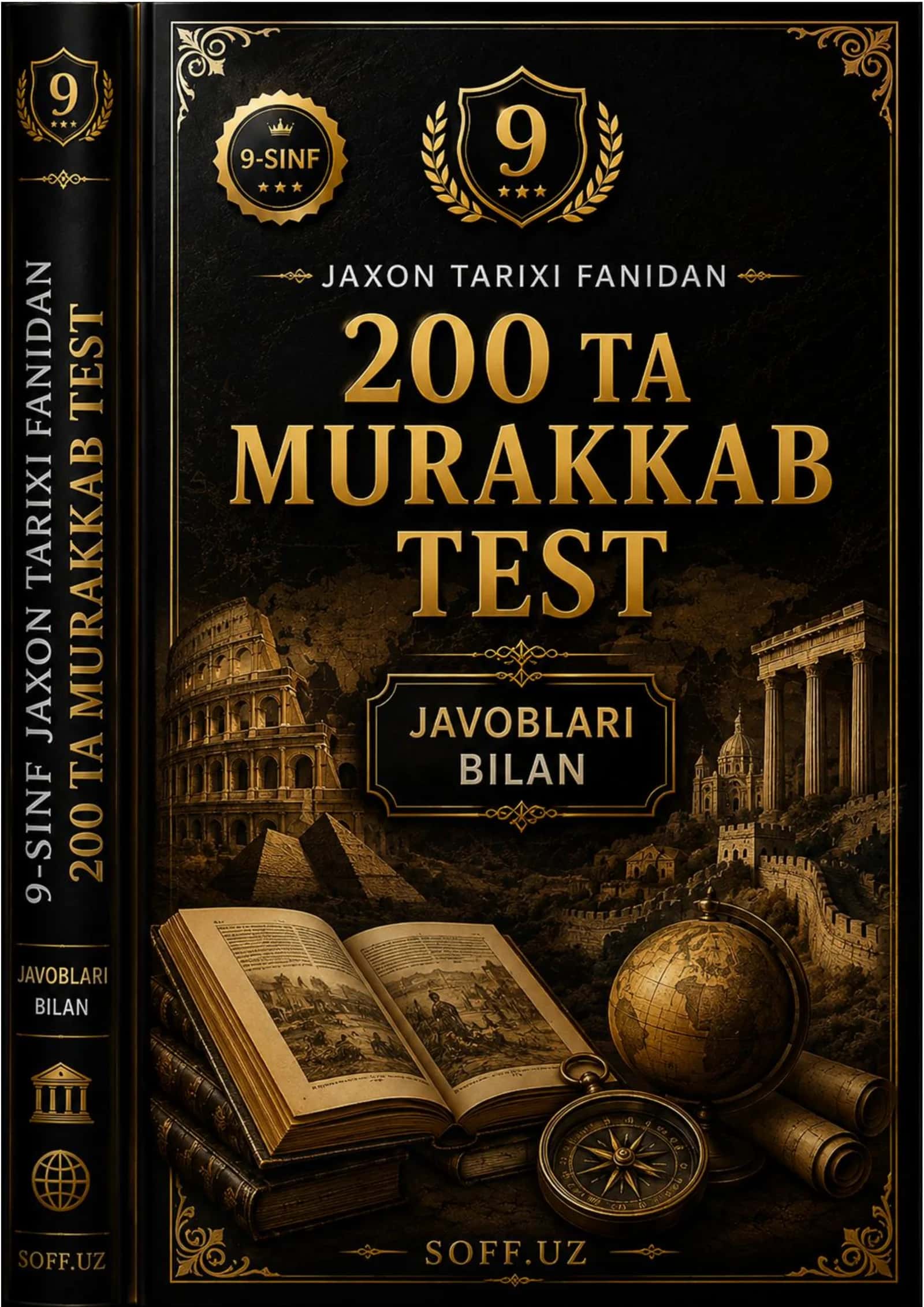👑 9-SINF JAHON TARIXI FANIDAN | 200 TA MURAKKAB TEST | JAVOBLARI BILAN