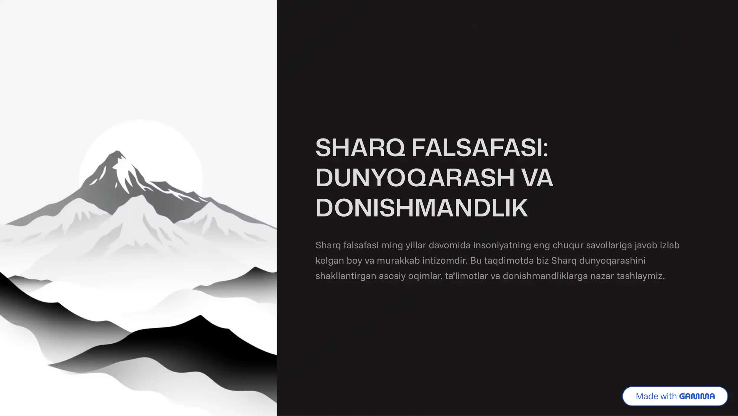 Sharq falsafasi