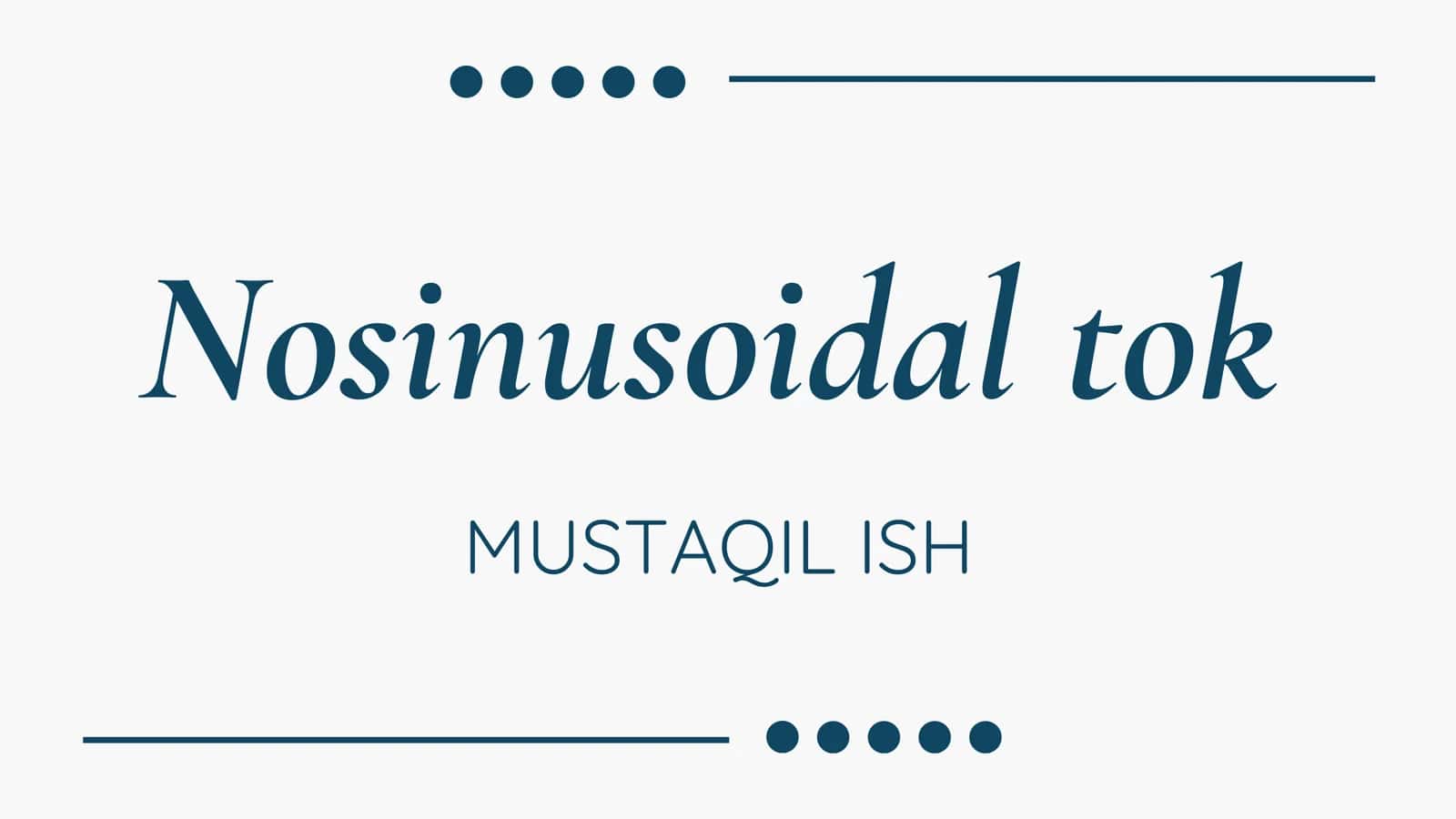 Nosinusoidal tok