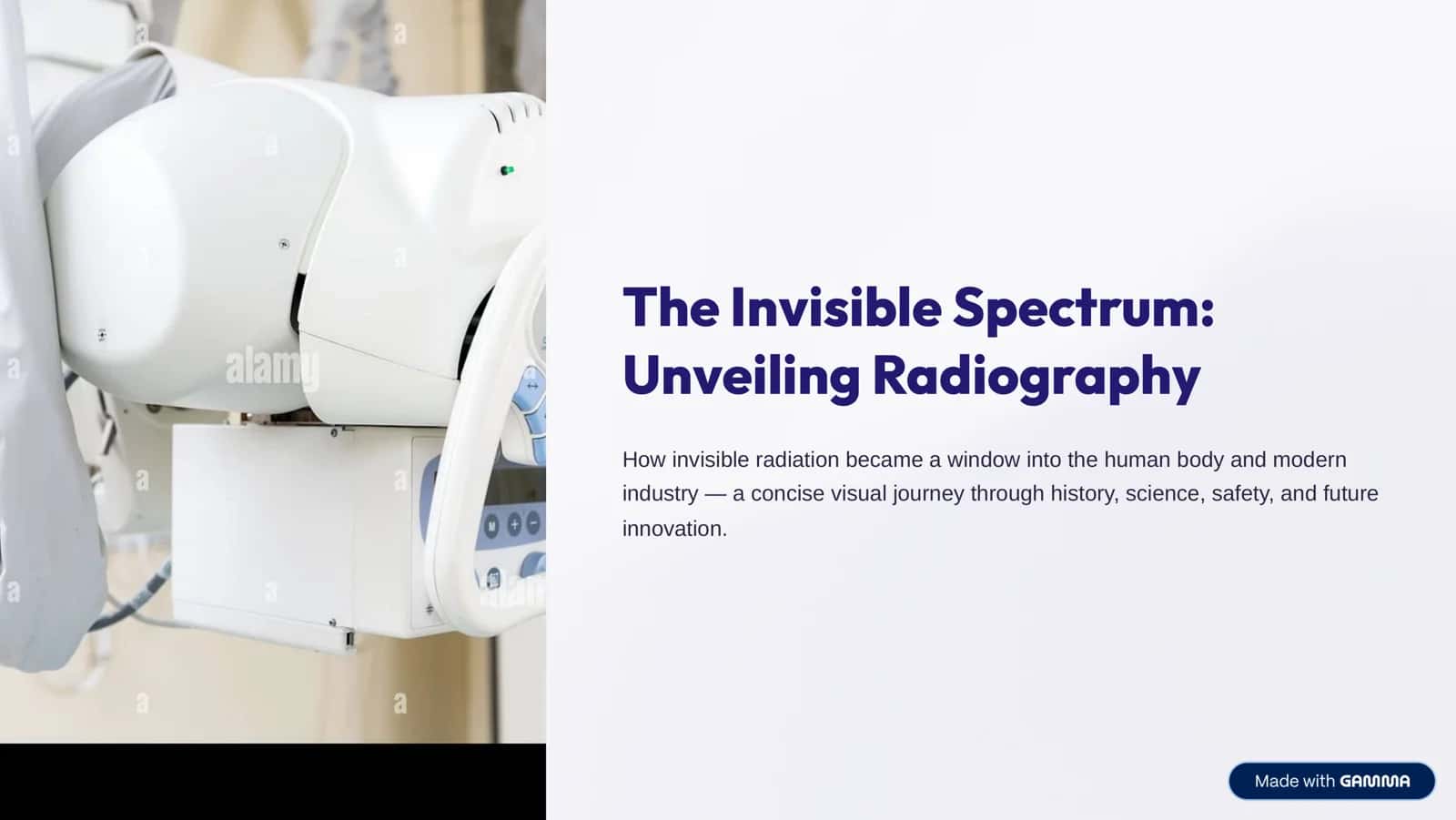 The Invisible Spectrum: Unveiling Radiography