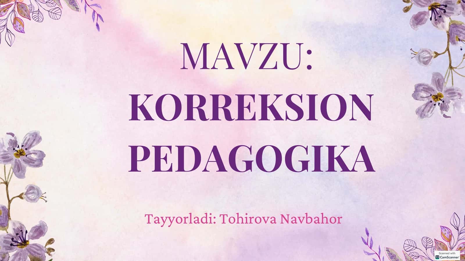 KORREKSION PEDAGOGIKA