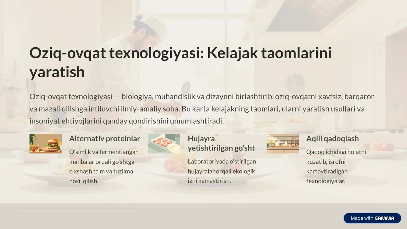 Oziq-ovqat texnologiyasi