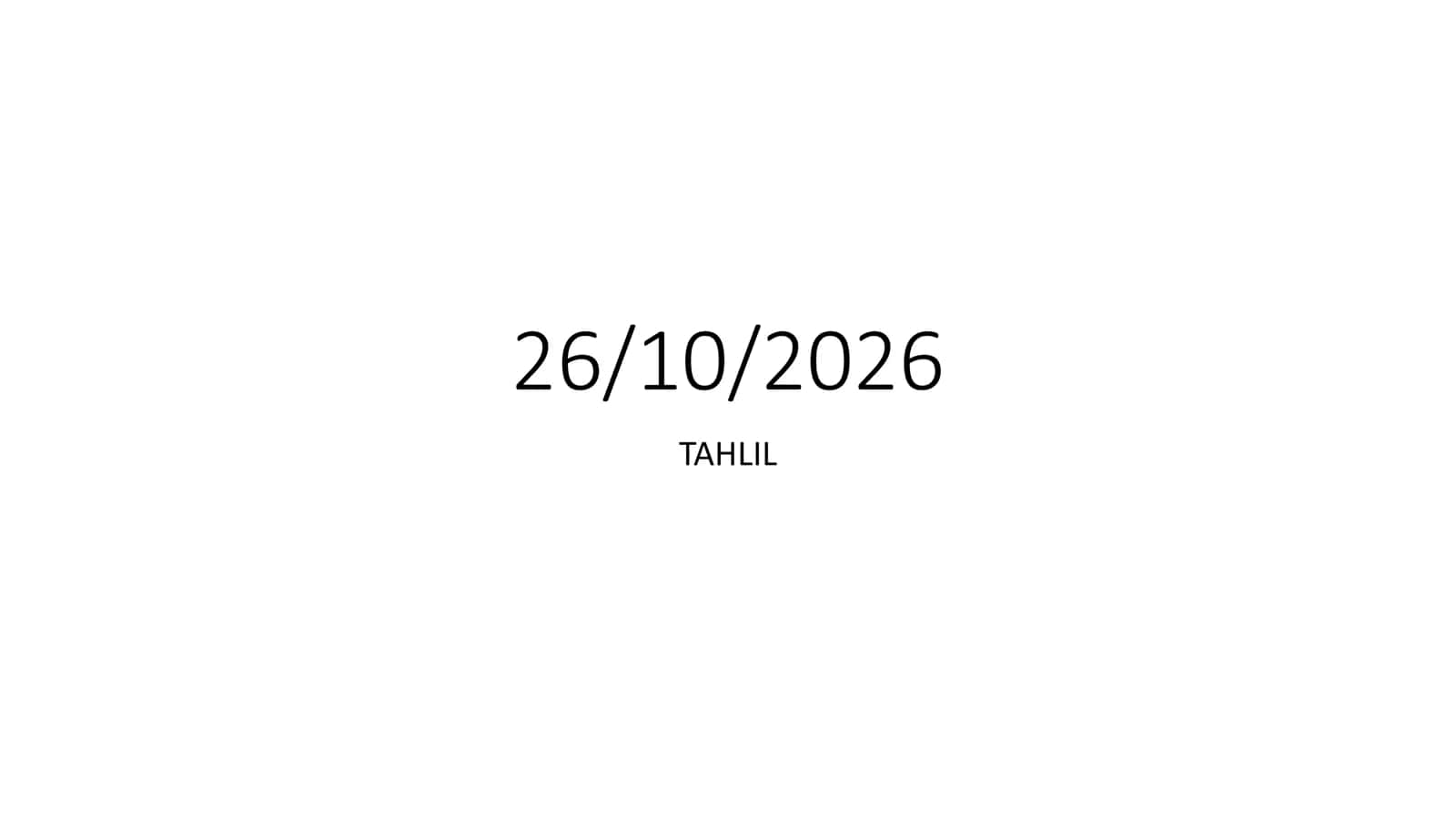 [TAHLIL]