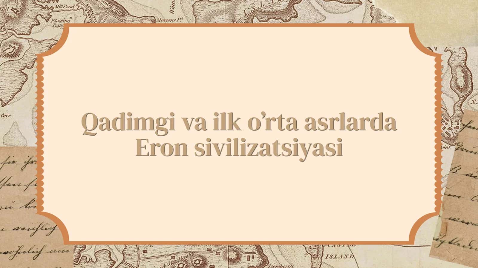 Qadimgi va ilk o’rta asrlarda