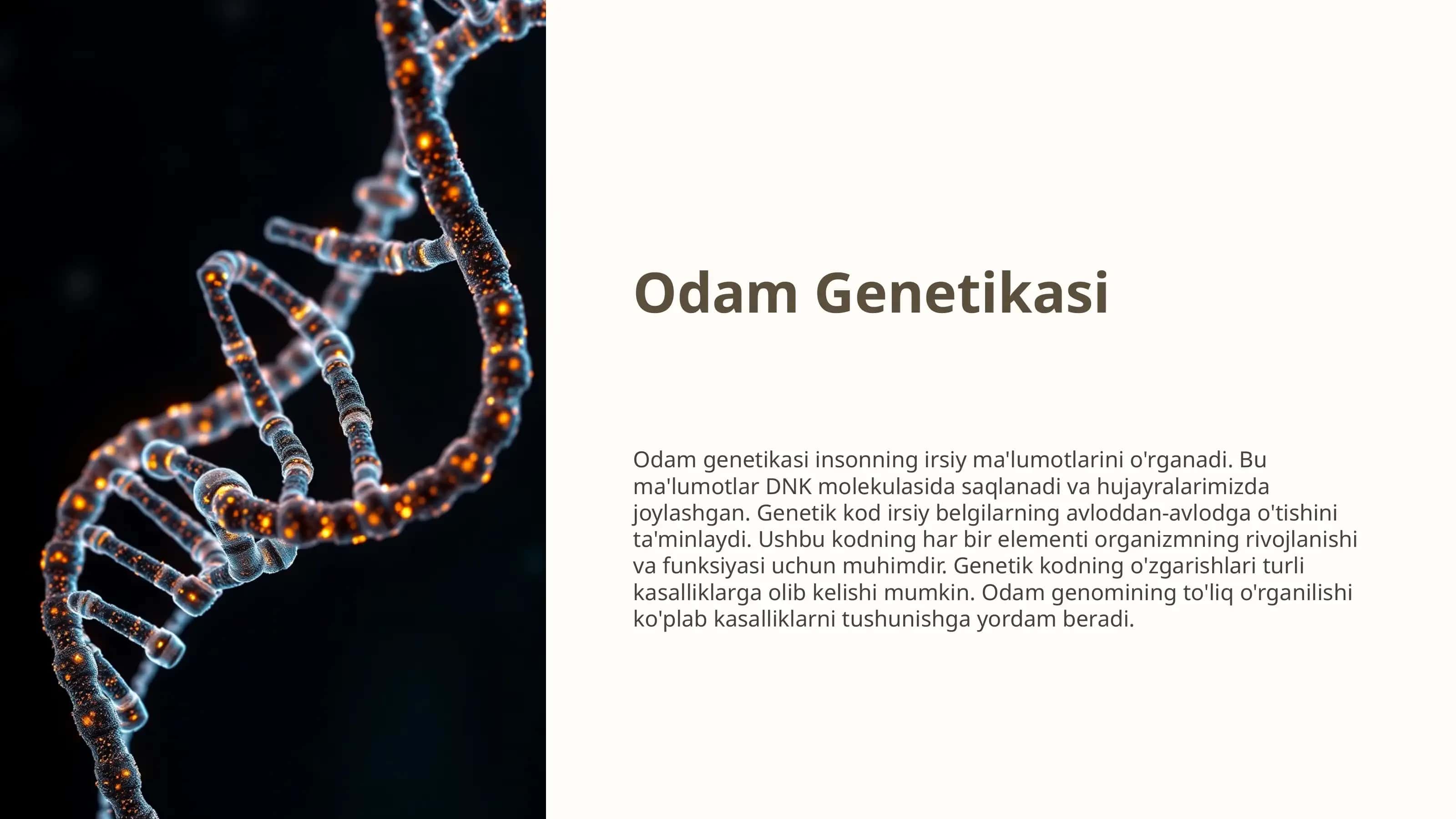 Odamlar Genetikasi