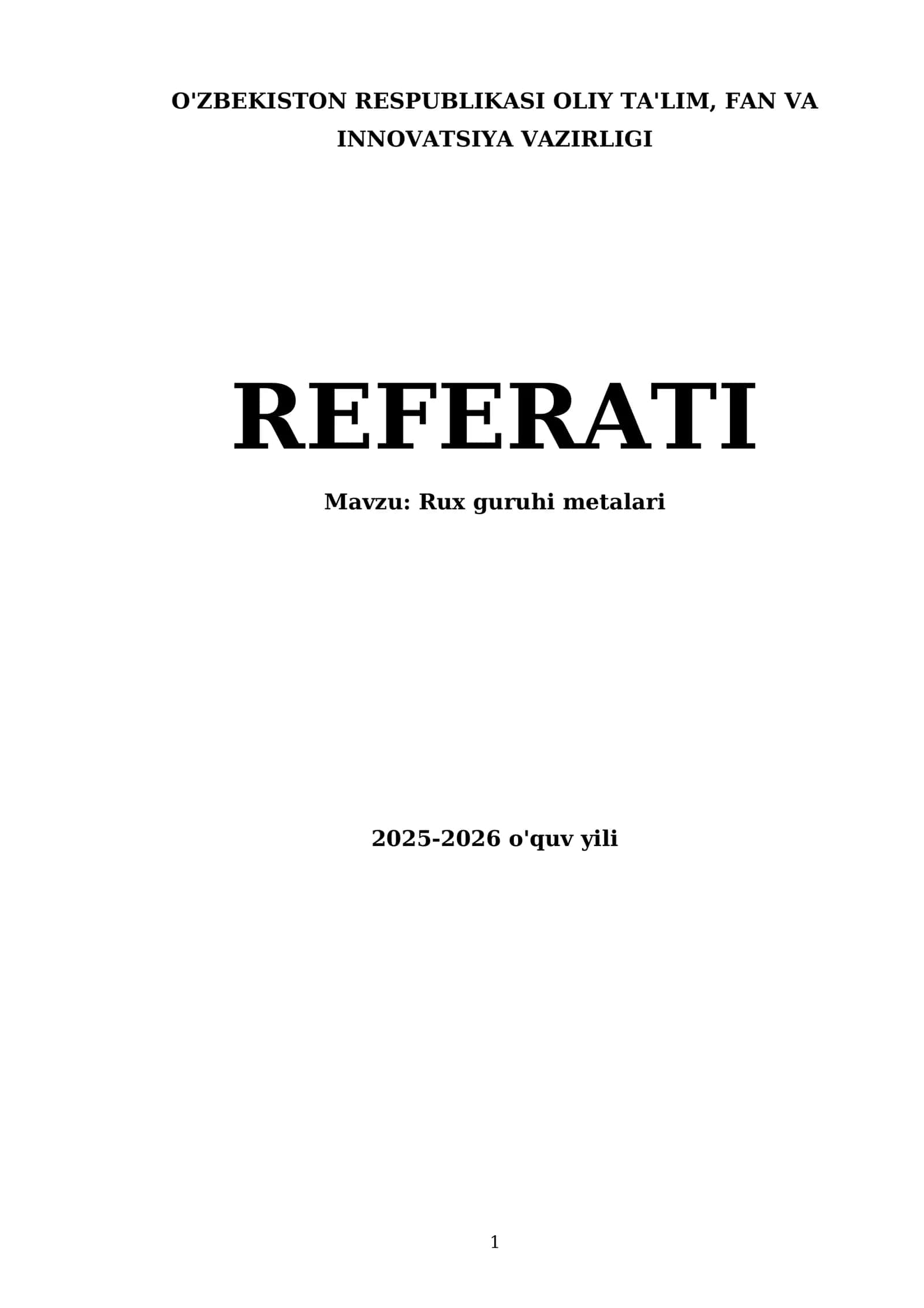 Rux guruhi metallari