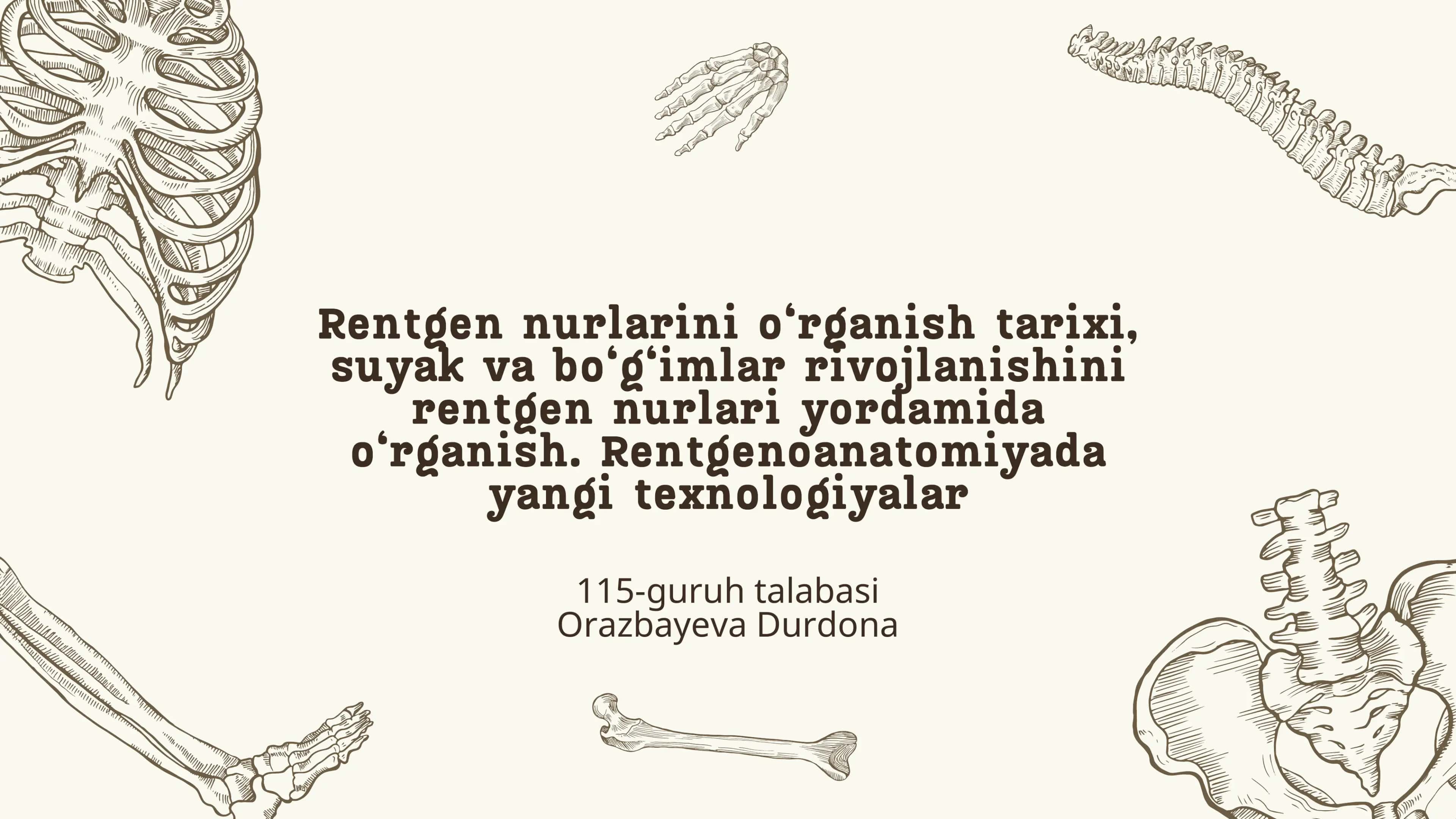 Rentgen Nurlari Tarixi