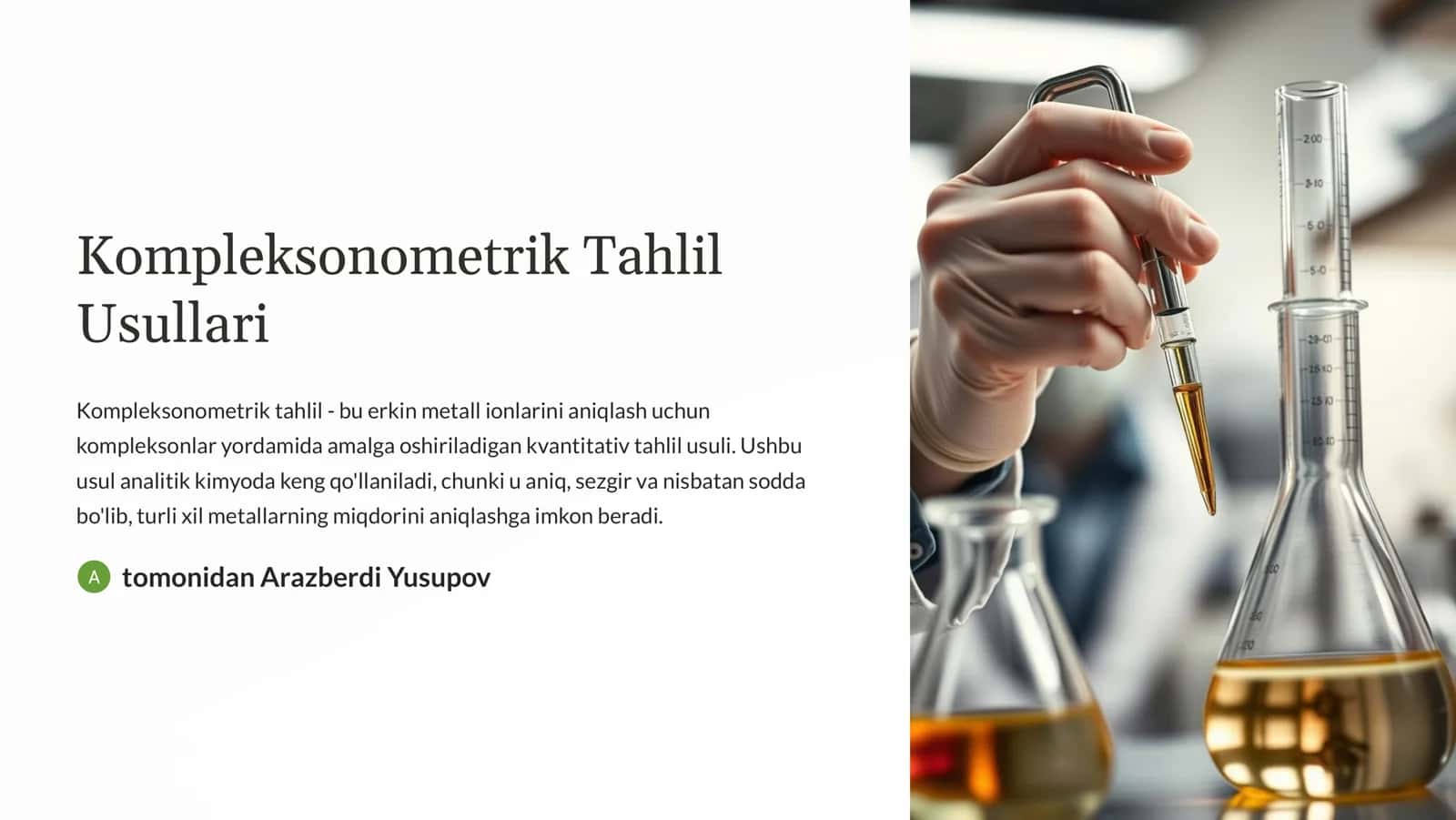 Kompleksonometrik Tahlil Usullari