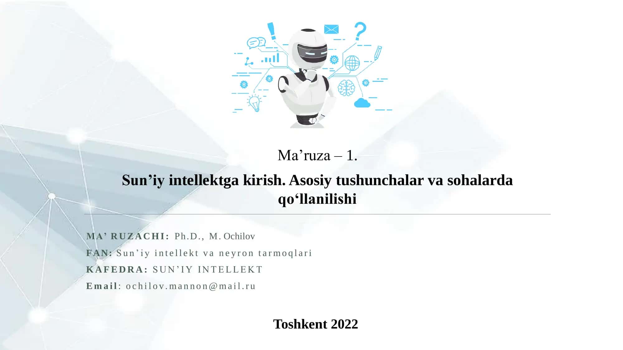 Sun’iy intellekt kursi