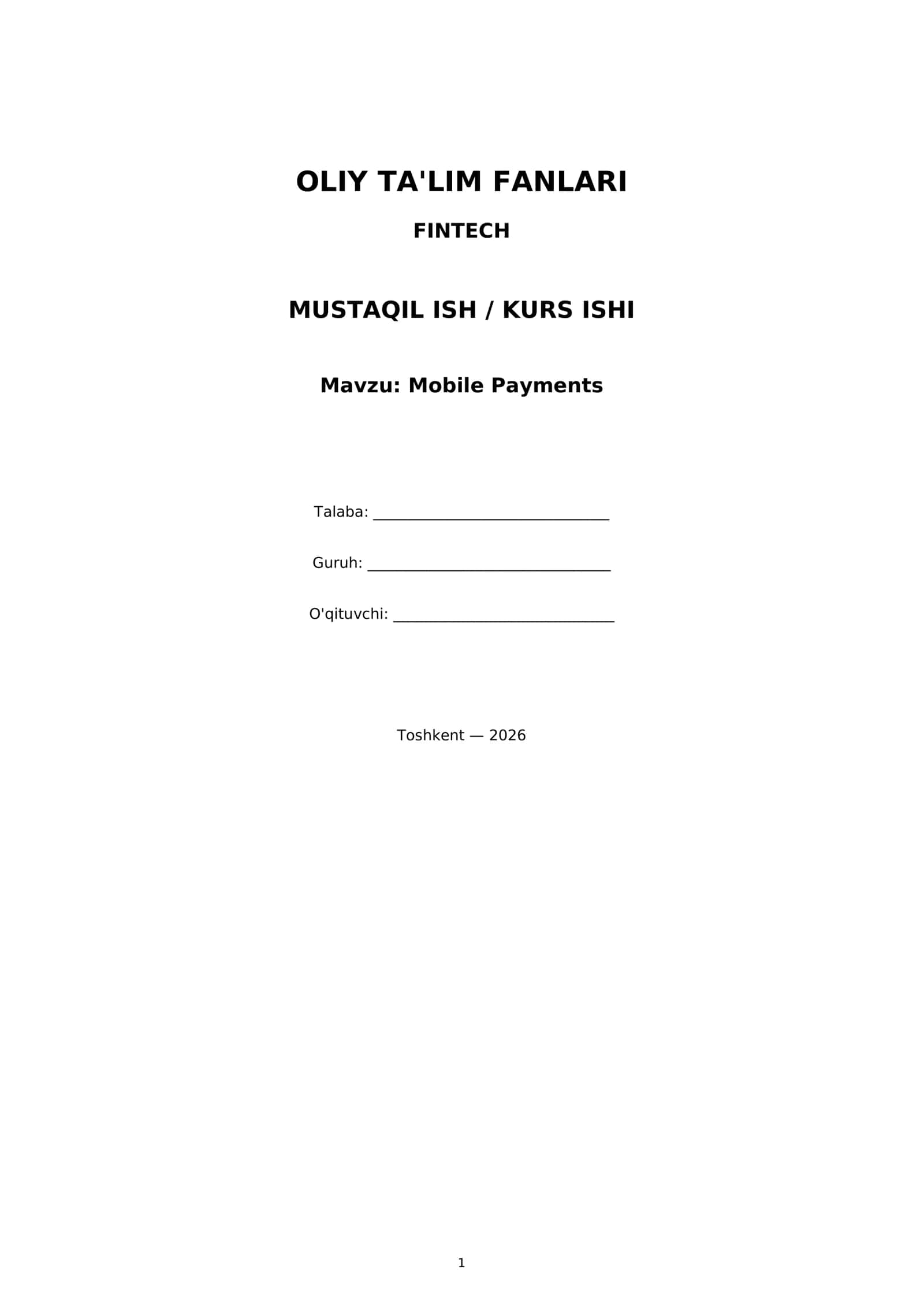 Mobile Payments