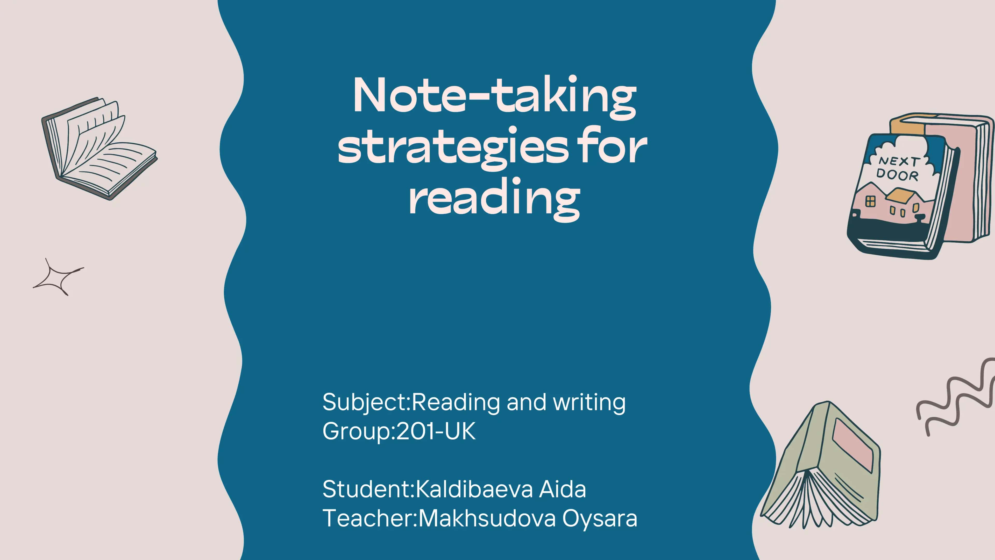Note-taking strategies for reading