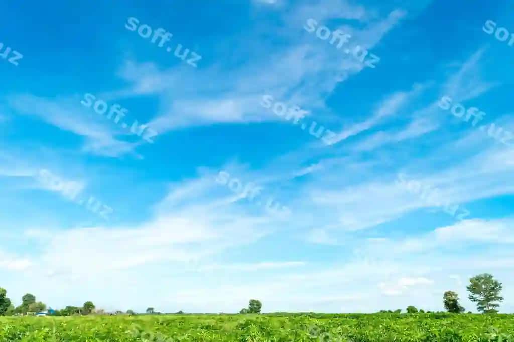 Chiroyli ko'rinish maydon osmon orqali | Scenic view field against sky