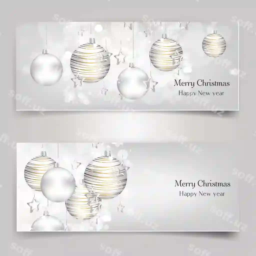 Orqa fon shisha sharflar bilan | Background with christmas balls