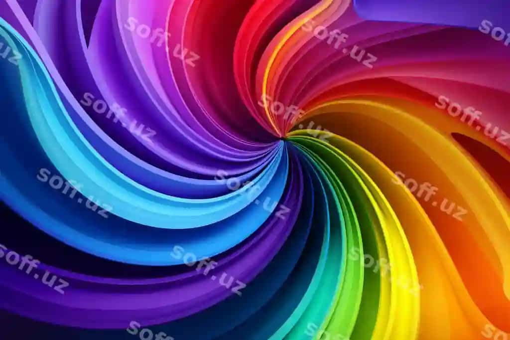 Rangli shamol orqa fonda quvaq dizaynlar | Colorful rainbow background vibrant designs