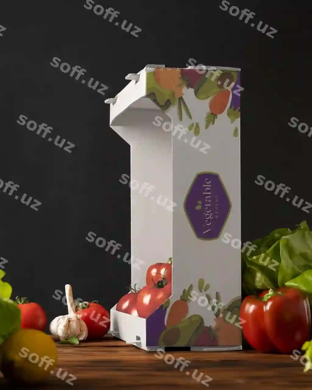 Taze sabzilar karton qutisi | Fresh vegetables carton box