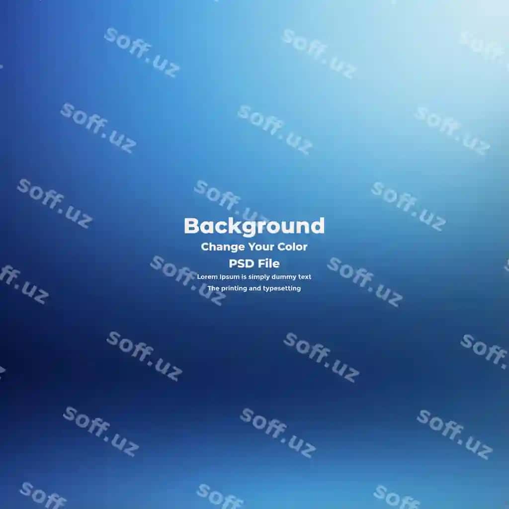 Psd abstrakt ko'k gradient fon bo'sh ko'k tekstura | Psd abstract blue gradient background empty blue texture