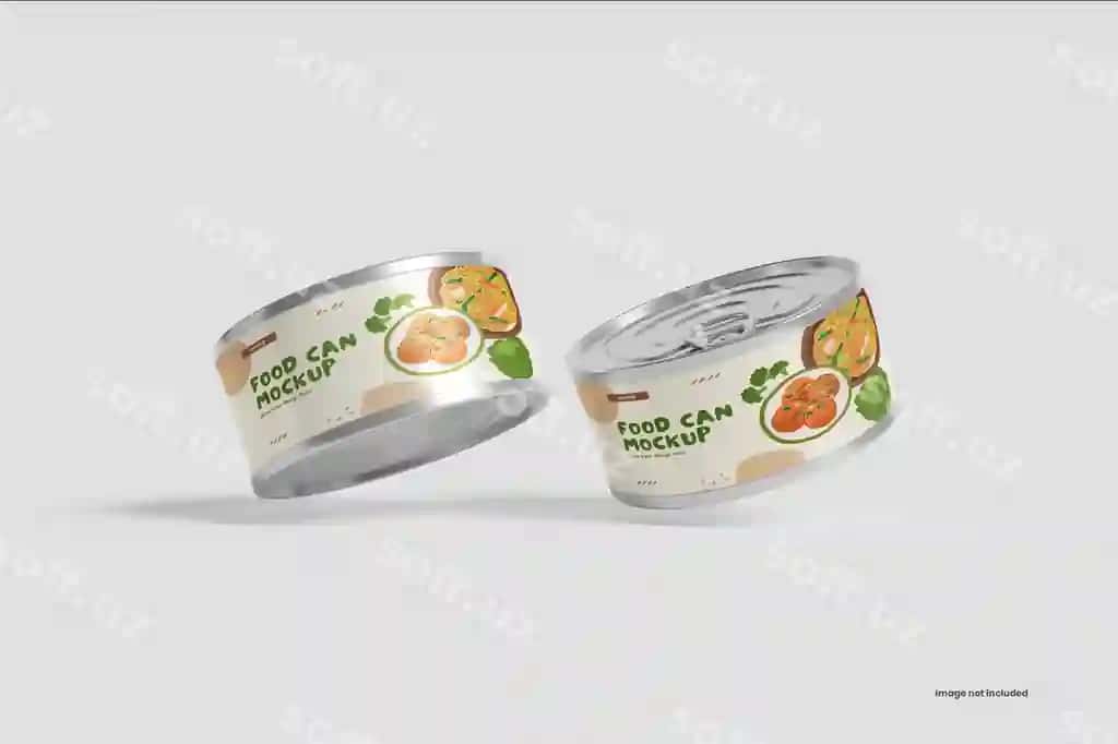 Ovqat namunasi bo'lishi mumkin | Food can mockup