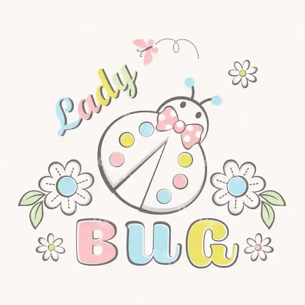 Chiroyli buzmachi gul bog'i vektor illustratsiyasi | Cute beetle flower garden vector illustration