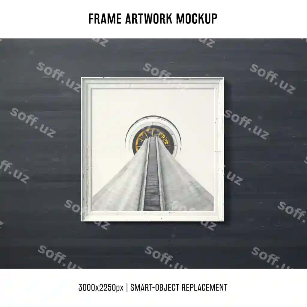 Ramka san'at asari namunasi | Frame artwork mock up