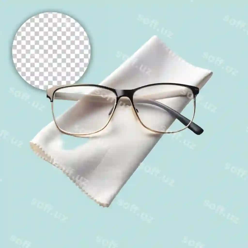 Closeup optik ko'z qoralar notebook shaffof fonda | Closeup optical eyeglasses notebook transparent background