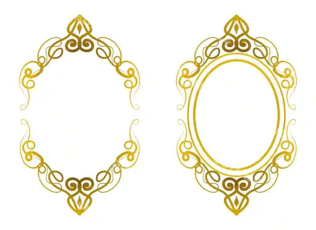Oval shakl oltin | Oval shape golden