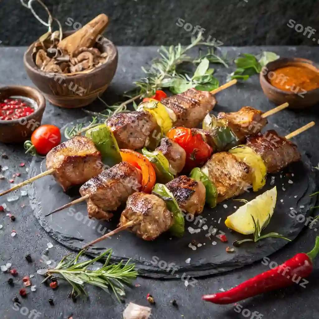 O'zida turlicha ovqatlar bo'lgan joylik ovqat | Plate food with variety food it
