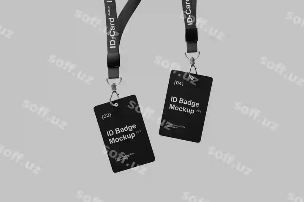 ID badj mockup | Id badge mockup