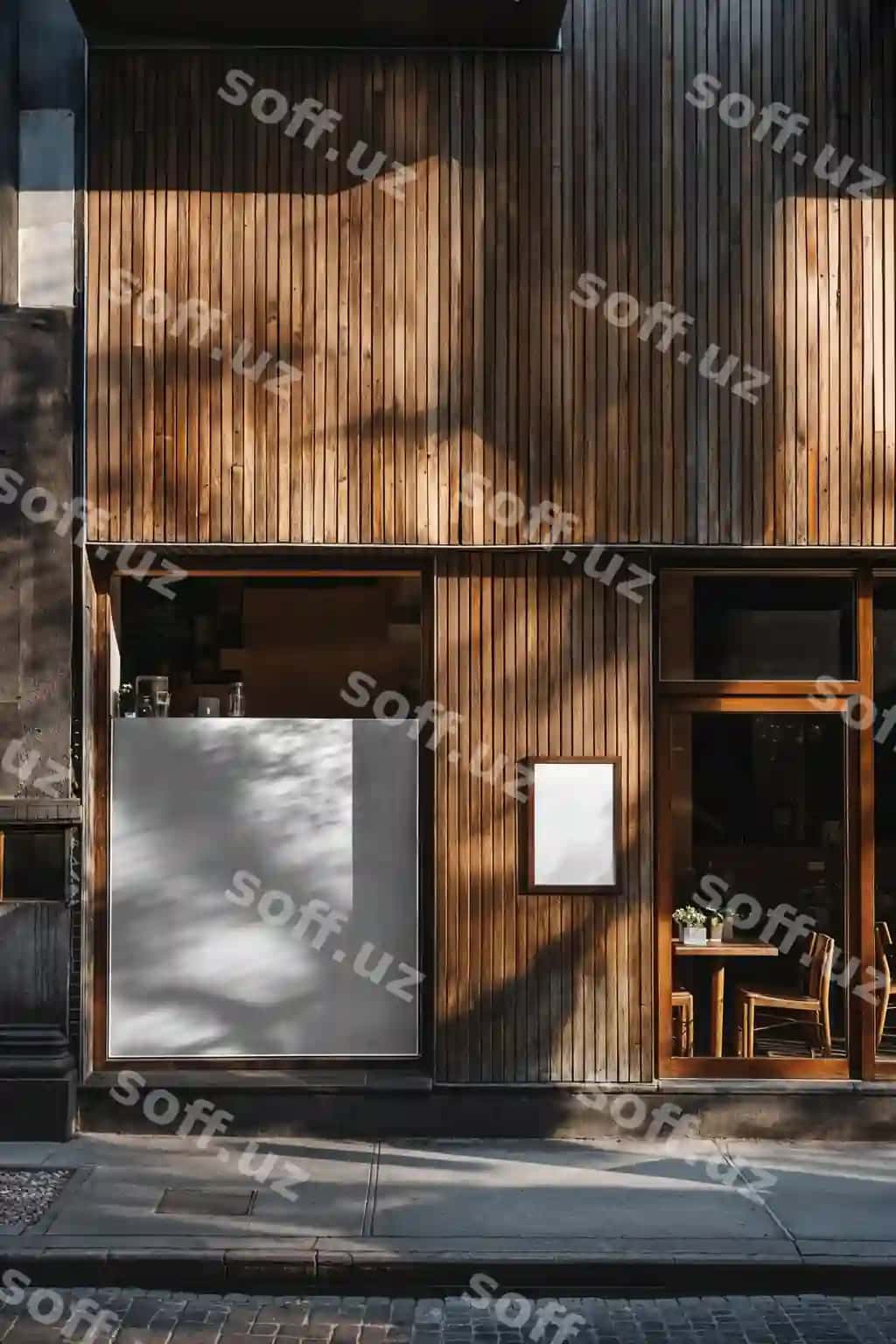 Restoran oldi namunasi | Restaurant front mockup