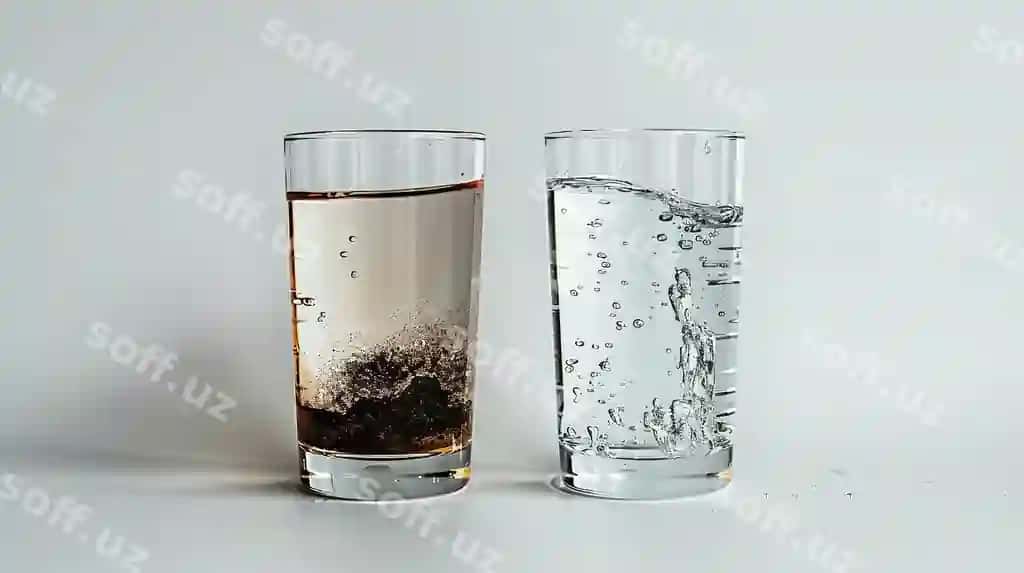 Stakan suw buz bilan | Glass water glass with ice it