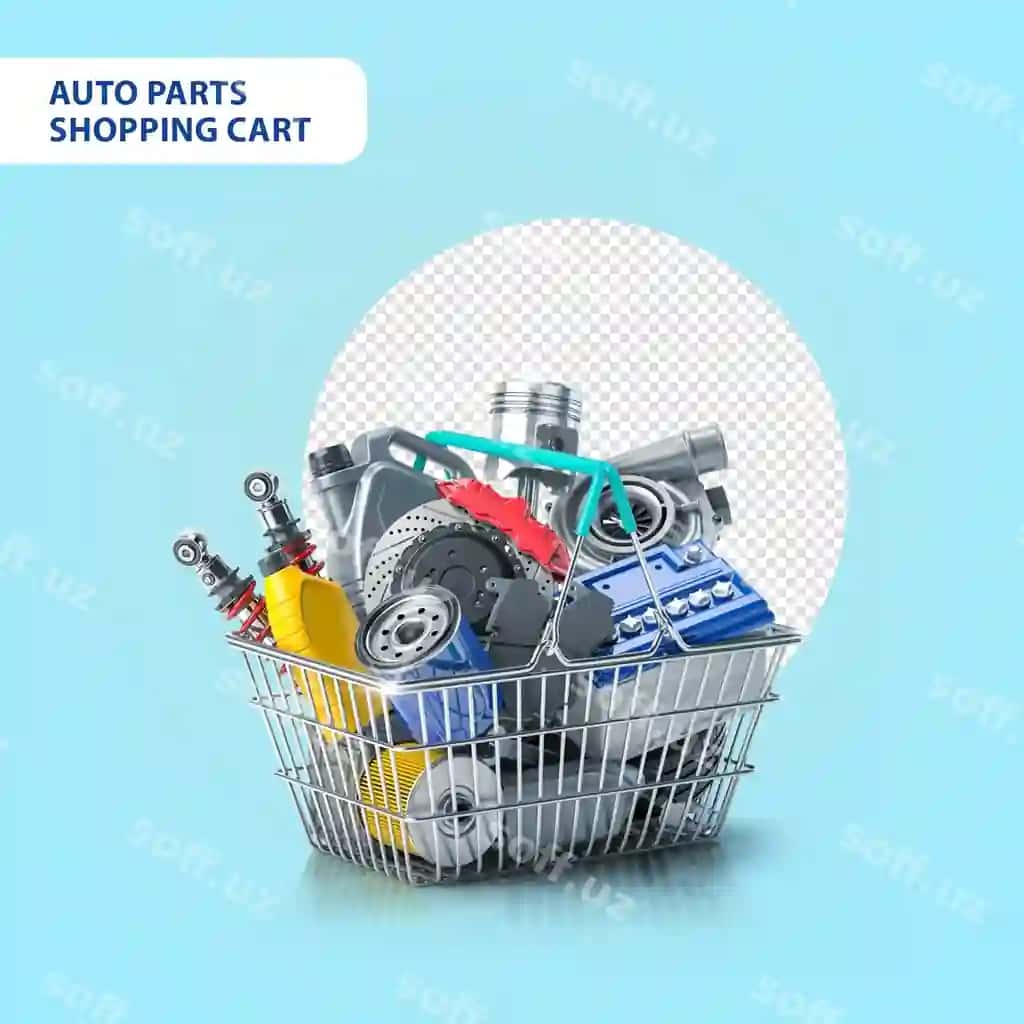 Avto qismlari savat dizayni | Auto parts shopping cart design
