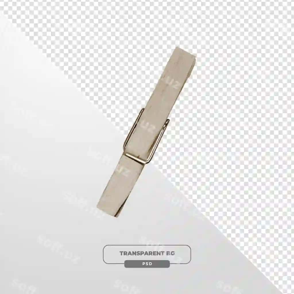 Yog'ochli kiyimlar pik ajraltirilgan shaffof fonda | Wooden clothes peg isolated transparent background