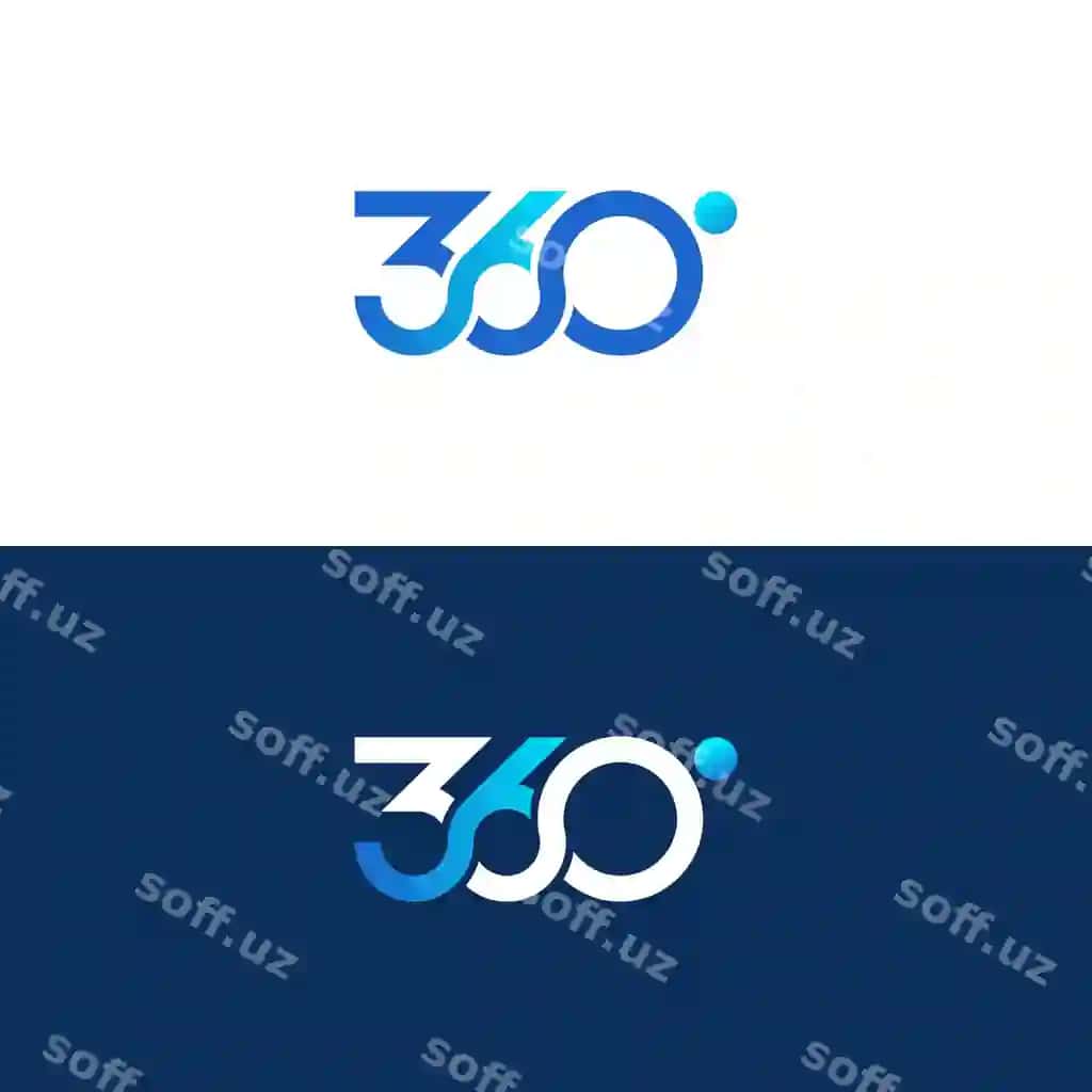 360 daraja ko'rinish logo dizayni | 360 degree view logo design