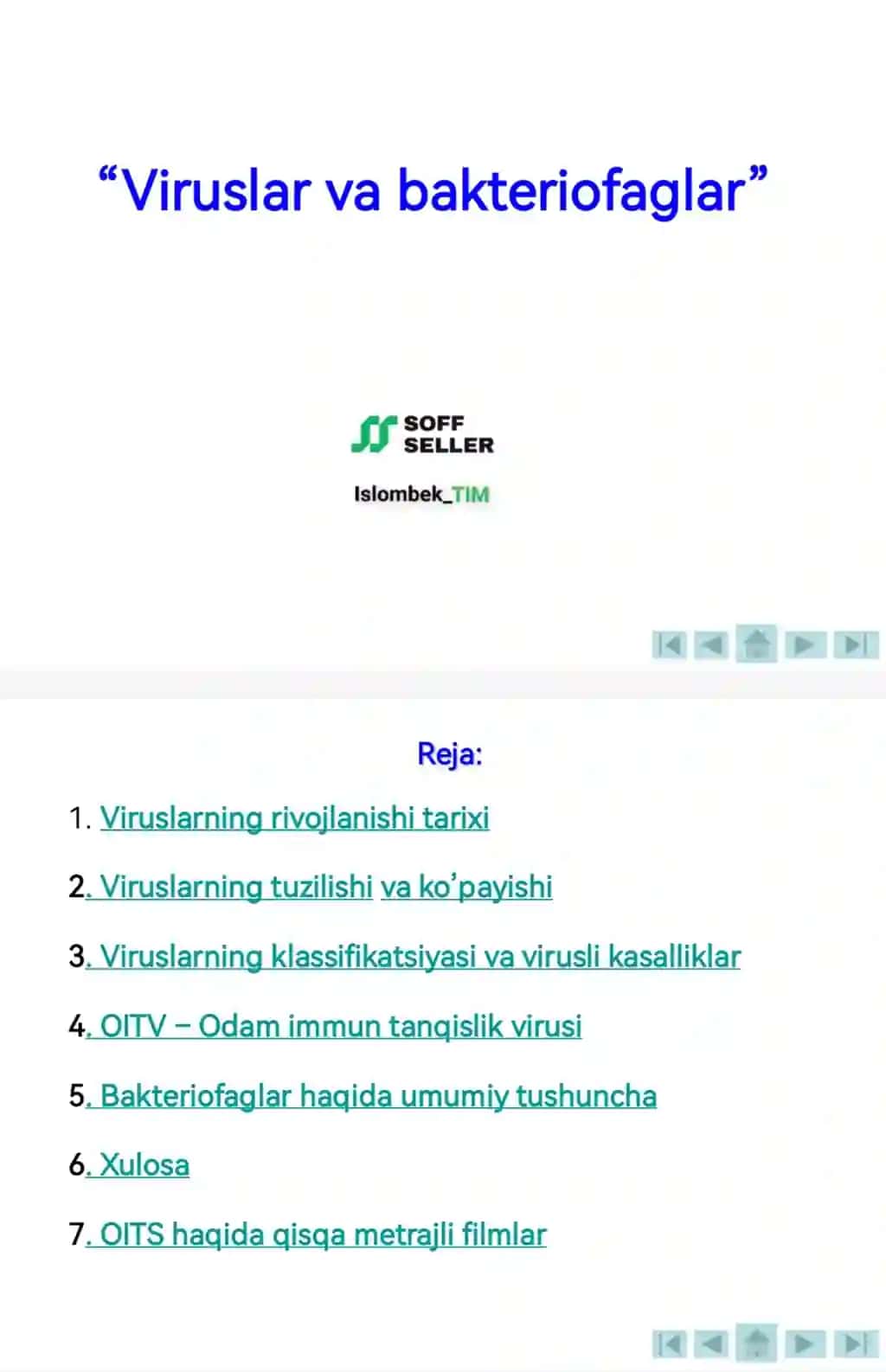 “Viruslar va bakteriofaglar”