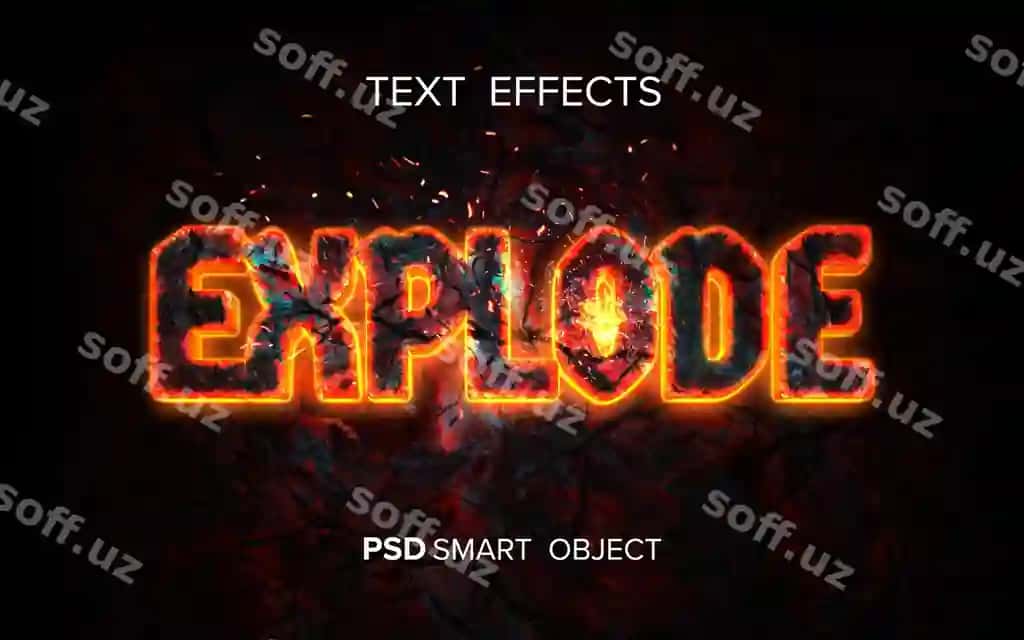 Ijodiy olov matn ta'siri | Creative fire text effect