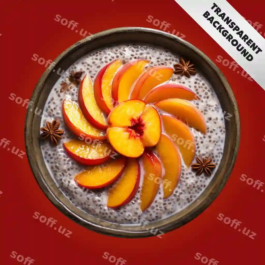 Chia pudingi badamli sut bilan tayyorlangan | Chia pudding made with almond milk