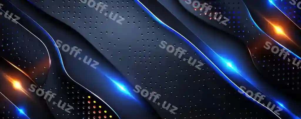 Boylik premium sleek qora ko'k abstrakt fon geometrik shakllarni namoyish etadi li | Luxurious premium sleek black blue abstract background showcases geometric shapes li