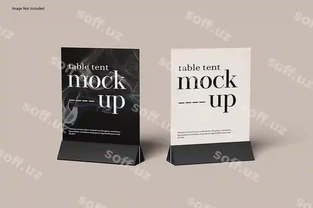 Stol tant mockup | Table tant mockup