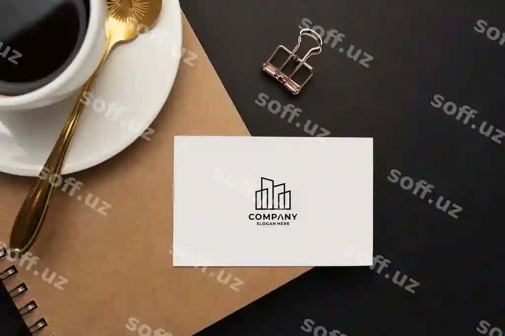 Logo namunasi biznes karta kompaniyasi biznes karta namunasi logo dizayni | Logo mockup business card company business card mockup logo design