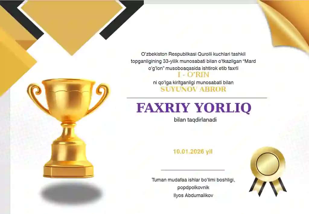 Faxriy yorliq
