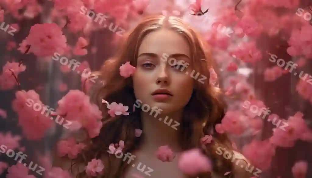 Go'zal ayol tabiiy guladi, qora qovoq sochga ega, qiziqarli moda hissi, sun'iy intellekt tomonidan yaratilgan. | Beautiful woman nature smiling with brown hair cute fashion sense generated by artificial intelligence