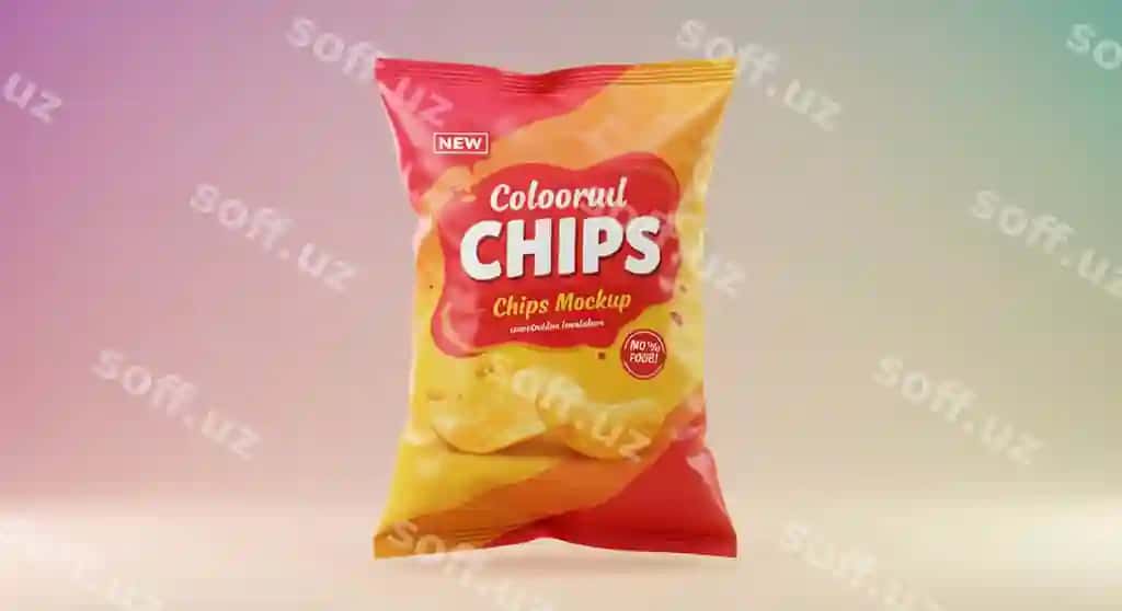 Choy qop mockup choy qadoqlash mockup | Chips bag mockup chips packaging mockup