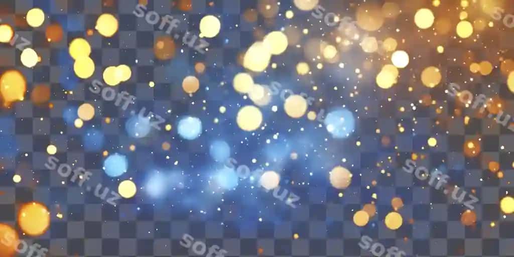 Png binofat bokeh yoritish fon | Png vibrant bokeh lights background