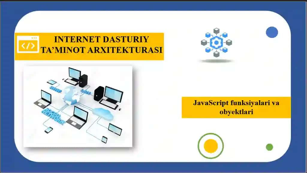 JavaScript funksiyalari va obyektlari