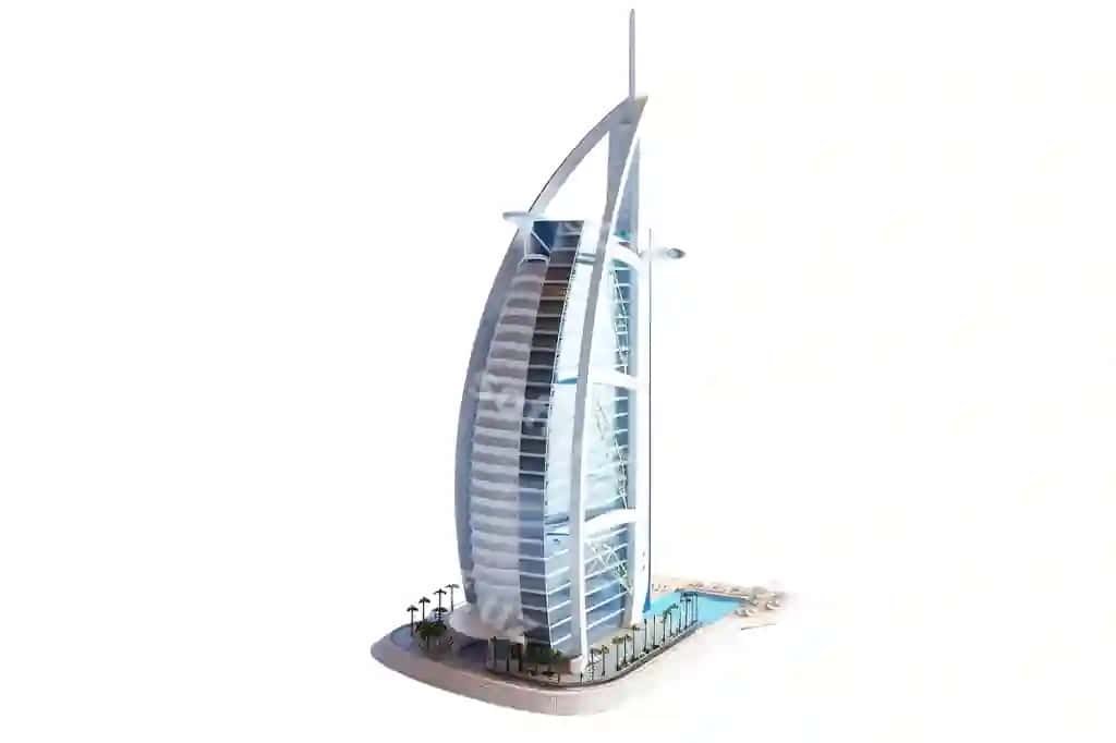 Burj al arab shaffof orqa fon | Burj al arab transparent background