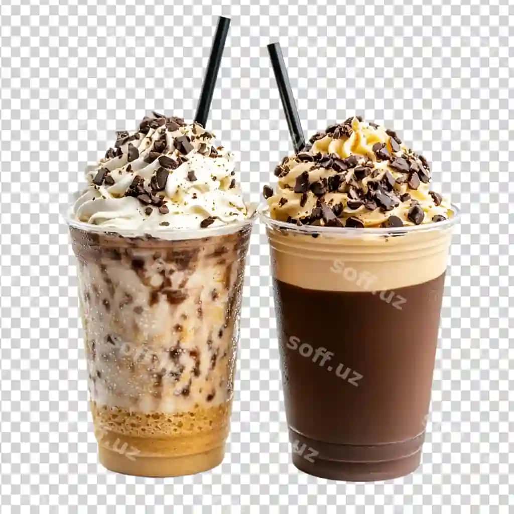 Sovuq kofe ichimliklari shokolad krem koppa | Iced coffee drinks chocolate cream cup